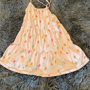 Cat & Jack Cream Spaghetti Strap Sundress Casual